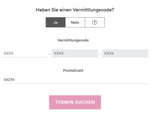 Terminbuchung über den eTerminservice der 116117